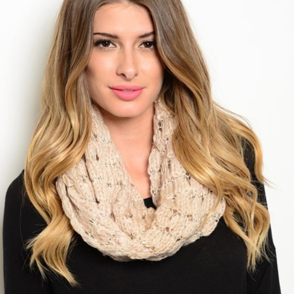 5 for $10 Gorgeous Beige Infinity Scarf